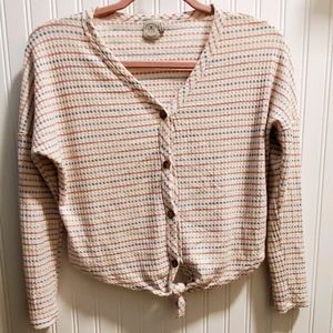 Paper Crane Tie Crop Top